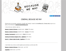 Tablet Screenshot of becausewemay.cinemax.cz
